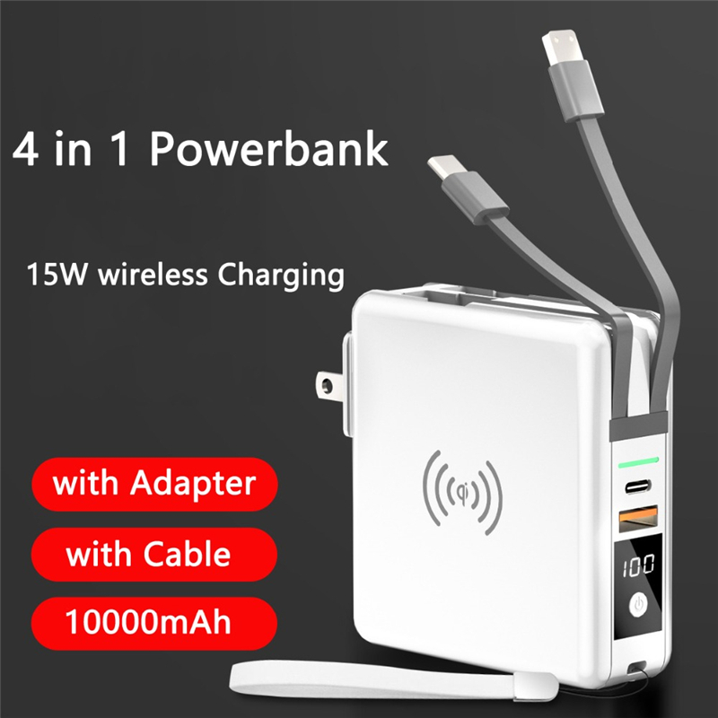 Power Bank Slim - Power Bank 10000Mah Met Ac Plug