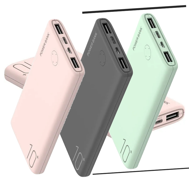 Power Bank Slim - 10000 mAh ultraslanke draagbare oplader Powerbank