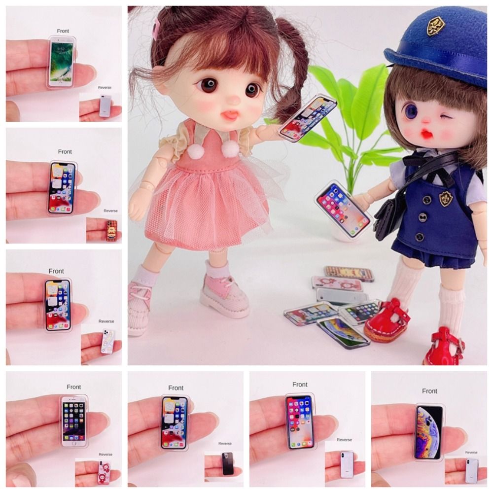 Phone Accessories Doll - 1:12 Miniatuur Items Poppenhuis Miniatuur Dingen
