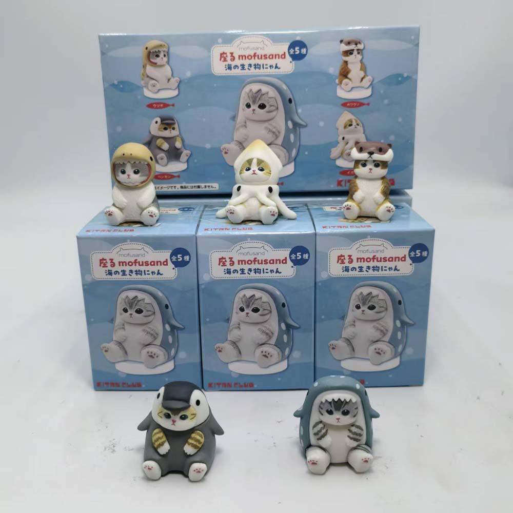 Phone Accessories Doll - Mofusand Haai Kat Figuur Speelgoed Blind