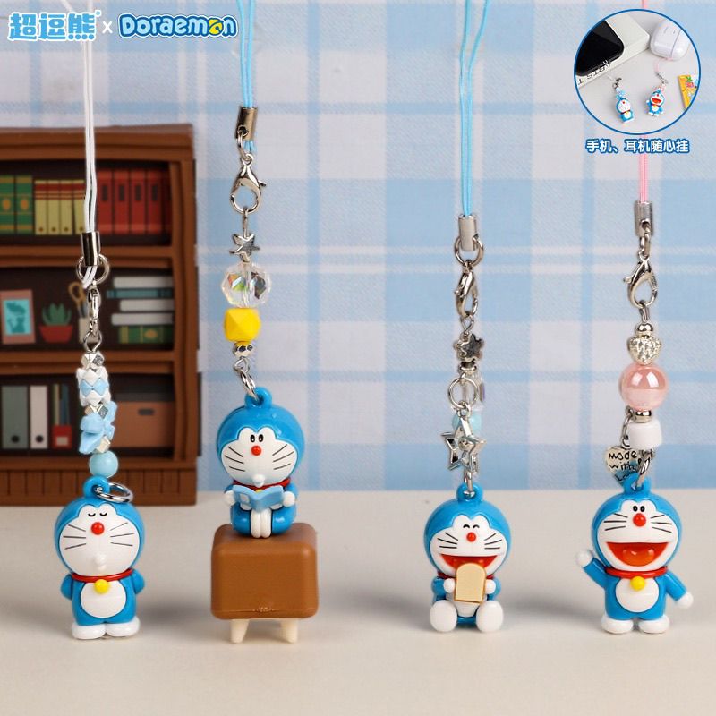 Phone Accessories Doll - Doraemon poppen sleutelhanger creatieve kat hanger