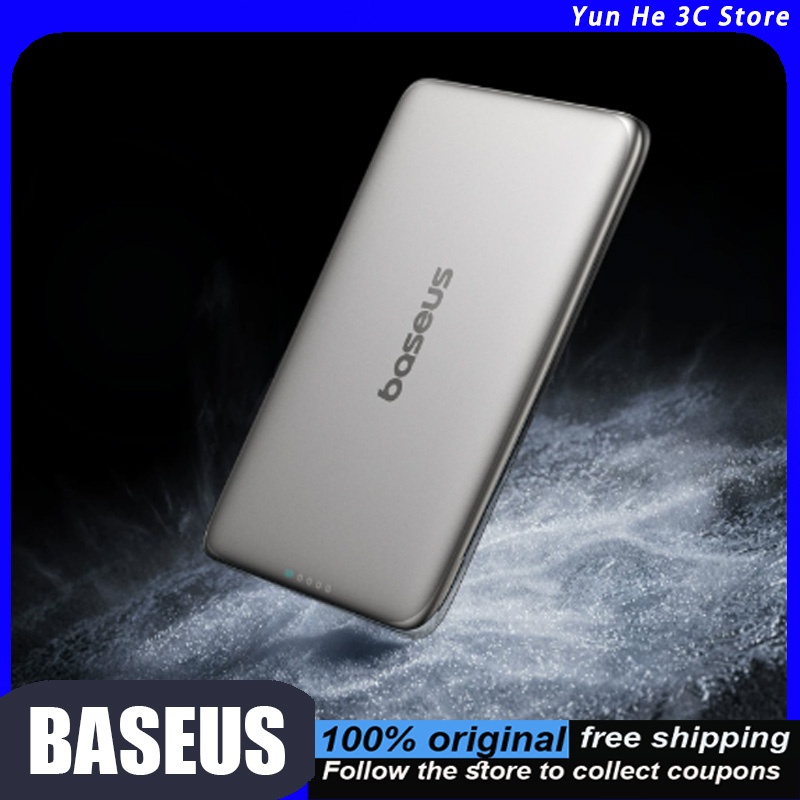 Power Bank Slim - Baseus Magnetische Draadloze Powerbank Ultradun en