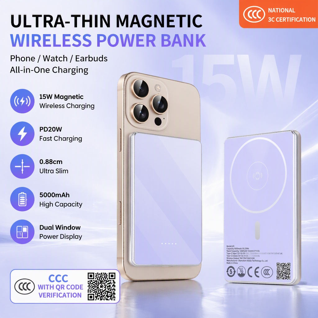 [CCC Met QR-code] 5000mAh Ultr - Power Bank Slim recensie en prijs