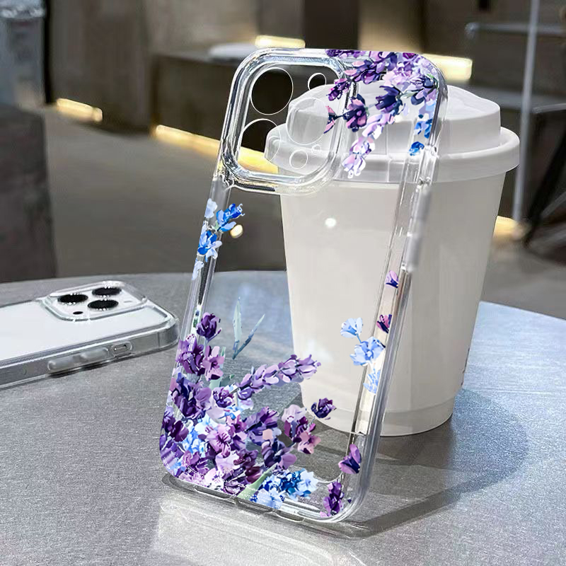 Paarse Bloem Zachte TPU Telefo - Phone Accessories Iphone recensie en prijs