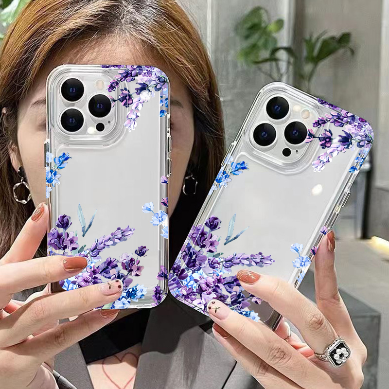 Paarse Bloem Zachte TPU Telefo - Phone Accessories Iphone recensie en prijs